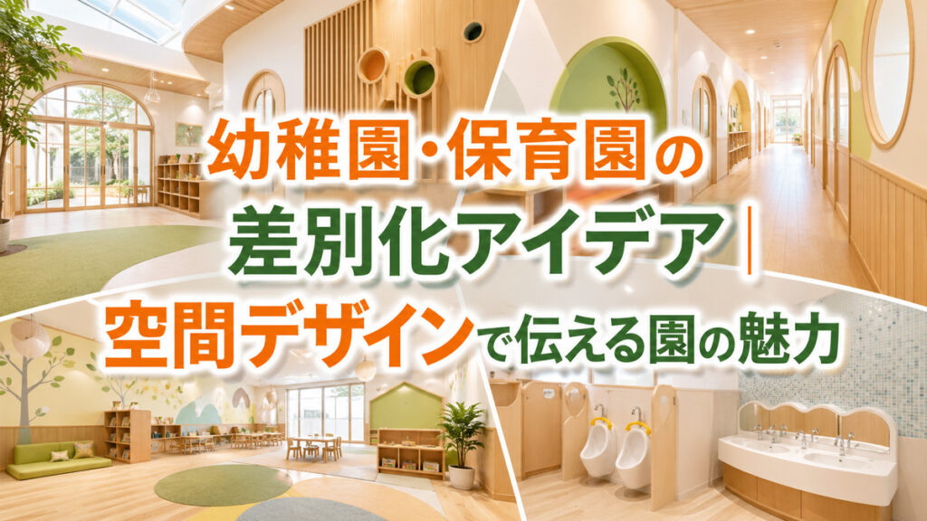 幼稚園・保育園の差別化アイデア｜空間デザインで伝える園の魅力