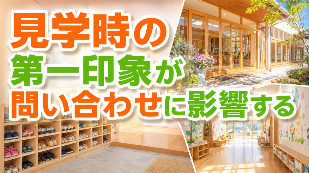 見学時の第一印象が問い合わせに影響する