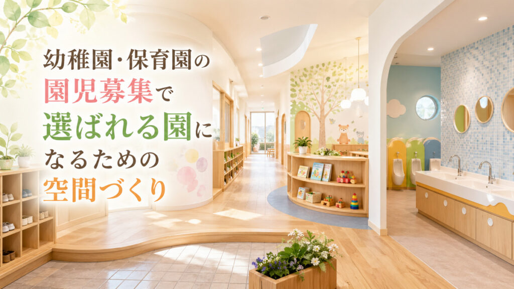 幼稚園・保育園の園児募集で選ばれる園になるための空間づくり