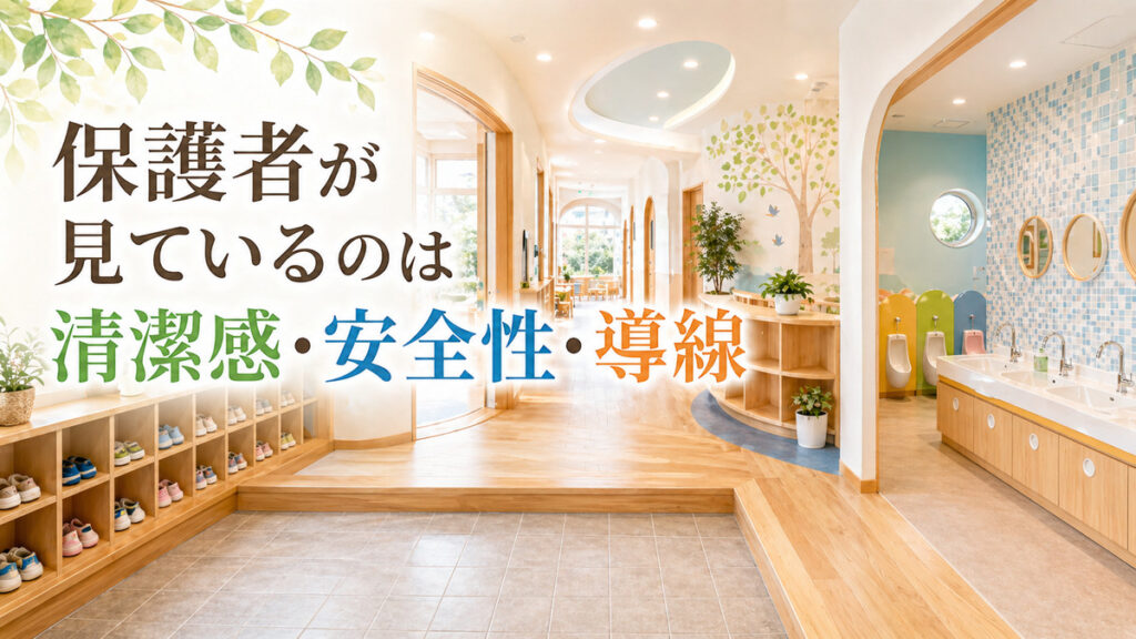 保護者が見ているのは清潔感・安全性・導線