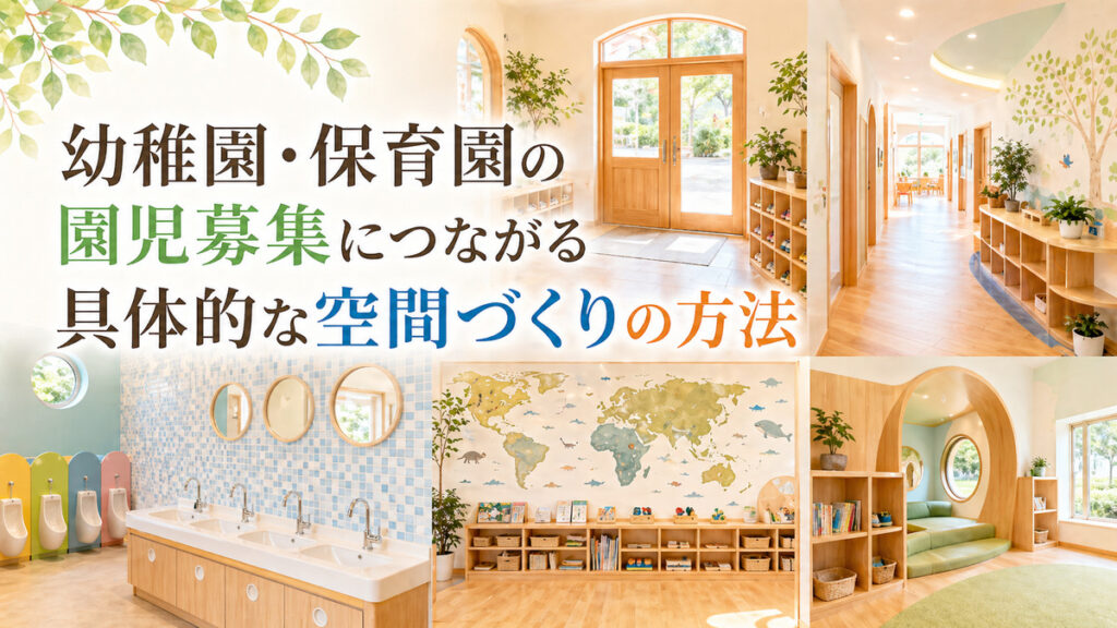 幼稚園・保育園の園児募集につながる具体的な空間づくりの方法