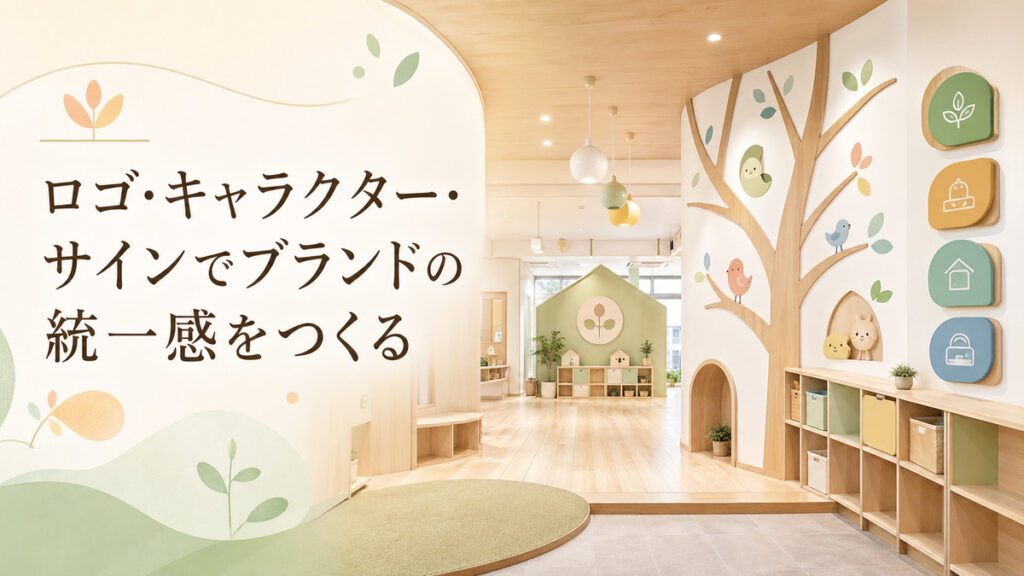 ロゴ・キャラクター・サインでブランドの統一感をつくる