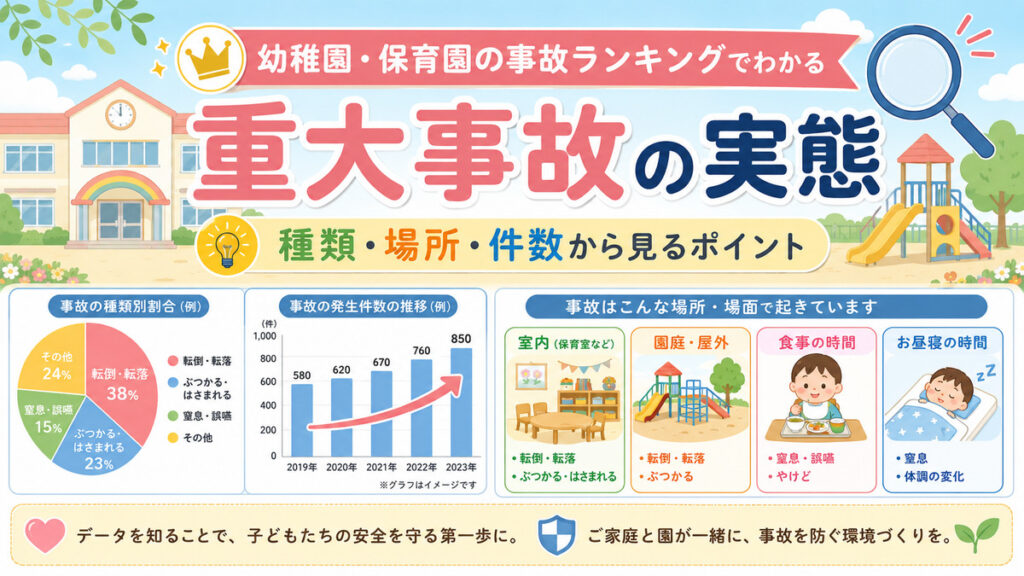 幼稚園・保育園の事故ランキングでわかる重大事故の実態