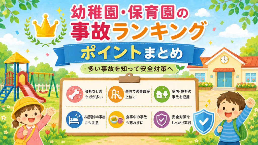 幼稚園・保育園の事故ランキングのポイントまとめ